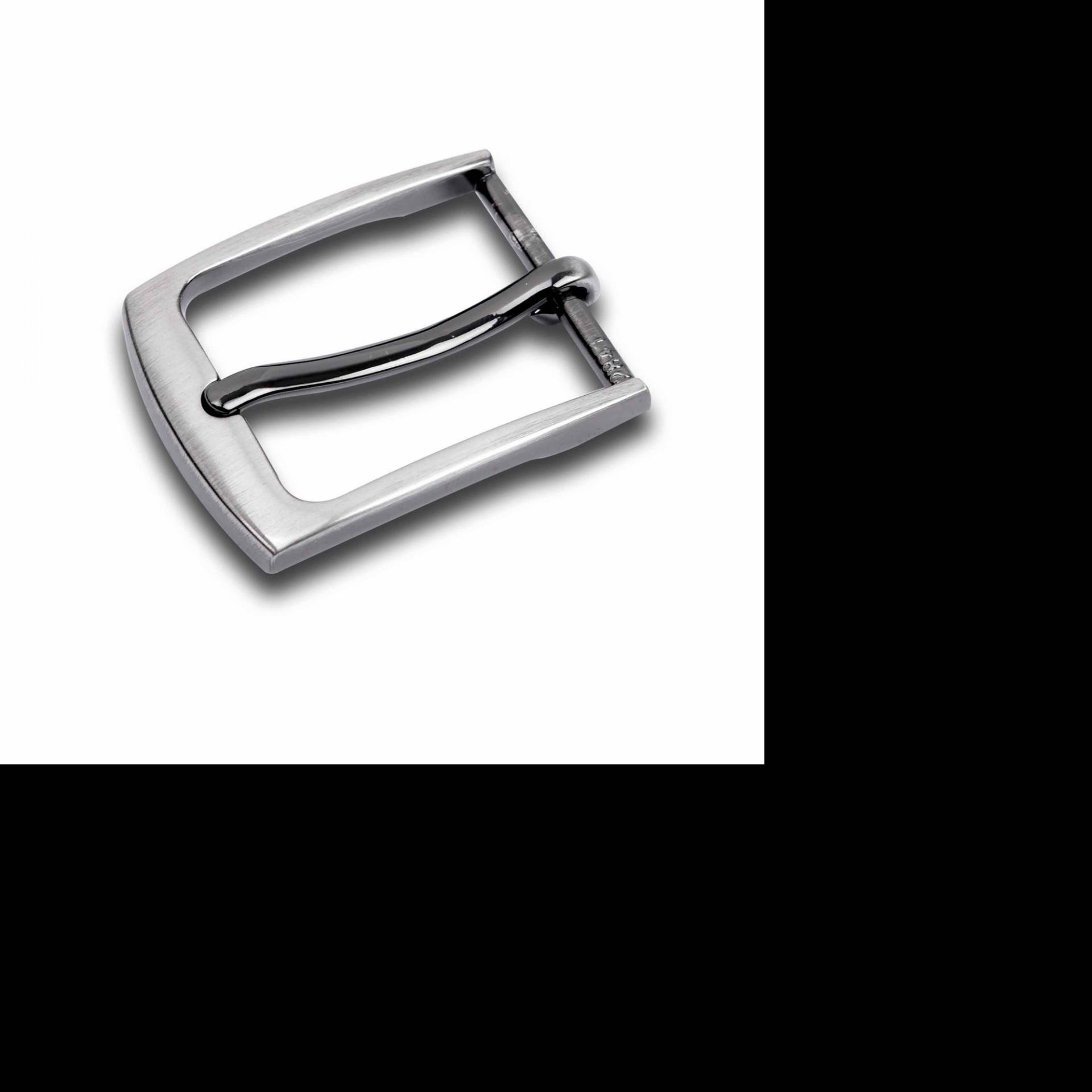 Design High-end Fashion Metal Zinc Alloy Custom Belt Pin Buckle 30mm In Brush Gun Metal Plated