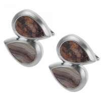 Mens Custom Multi Color Stone Cufflinks