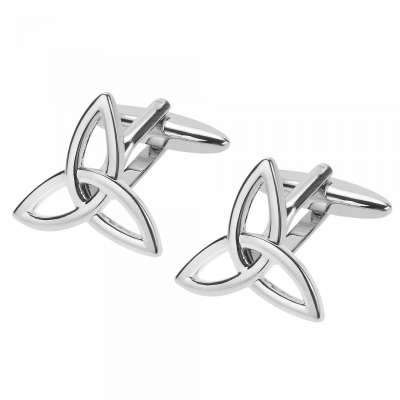 Irish Trinity Triquetra Triangle Celtic Knot Cufflinks