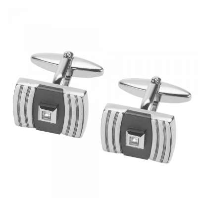 Personalised Father of the Bride Physics Multi Stone Cufflinks