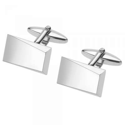 Unique Silver Faceted Designer Suit Shirt Cufflinks