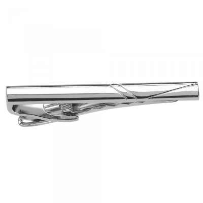 Fashion Silver Engraved Pattern Tie Clips Tacks for Men