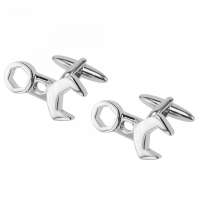 Silver Spanner Garden Mechanic Tool Cufflinks