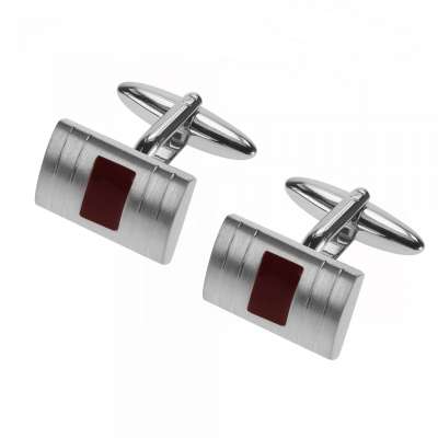 Red Enamel Suit Best Man Cufflinks